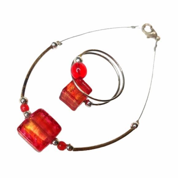 Silver Beaded Jewelry Set - Picture 9 of 10